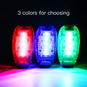 5 LED Safety Light w/ Strap Clip On Strobe/Running Lights for Bike Runner Dog - Picture 1 of 15