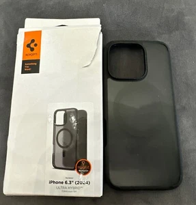 Spigen Ultra Hybrid MagFit Phone Case for iPhone 16 Pro Frost Black | New! - Picture 1 of 4