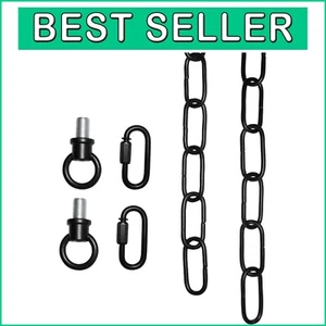 Adjustable 20FT Black Pendant Light Fixture Chains - 65 lbs Capacity, 2 Pack - Picture 1 of 7