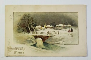 Deseos de Navidad - Postal publicada 21/12/1915 ~ Sello de G. Washington - Imagen 1 de 11