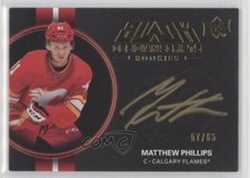 2021-22 SPx UD Black Obsidian Scripts Gold 57/65 Matthew Phillips Rookie Auto RC