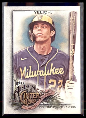2022 Allen and Ginter Christian Yelich Milwaukee Brewers #74  - Image 1 of 2