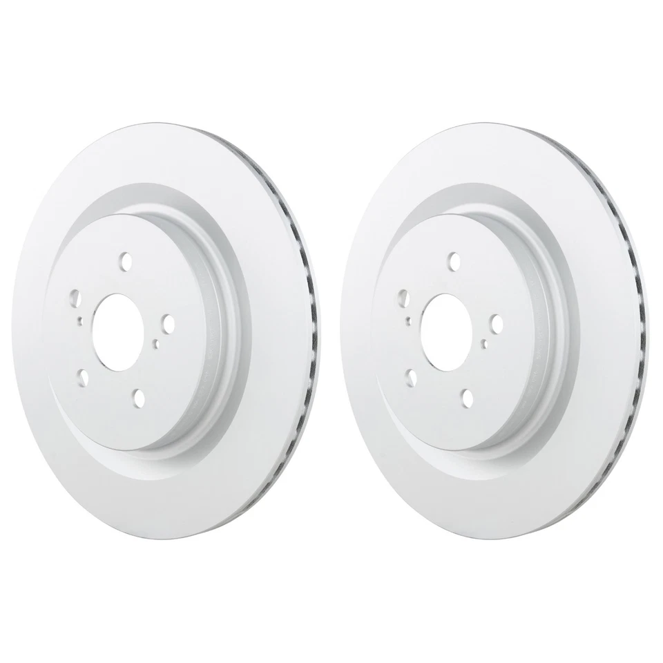 Juego de pares de rotores de freno de disco traseros Bosch QuietCast para Toyota Highlander AWD FWD Foto 1 de 1