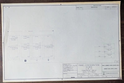 1967 NASA Apollo Program Saturn V Blueprint John F. Kennedy Space Center - Image 1 of 4