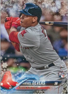 Rafael Devers RC 2018 Topps Holiday HMW67 Boston Red Sox SF Giants Rookie Card - Picture 1 of 2