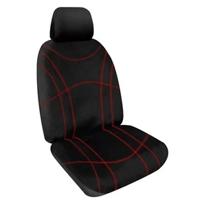Sperling Getaway Neoprene Seat Covers - Black with Red Stitching, Front - RAM... - Picture 1 of 1