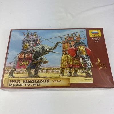 Zvezda - Juego de Guerra Vintage - Elefantes de Guerra - Escala 1:72 #8011 Nuevo Precintado Foto 1 de 4