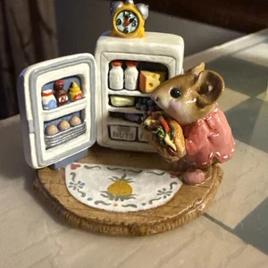 Wee Forest Folk M-201 (Retired) Midnight Snack (Rose) - No Box - Picture 1 of 8