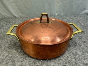 Vintage Paul Revere 1776-1976 2 Quart Edelstahl Kupfer Messing Suppentopf mit Deckel - Bild 1 von 7