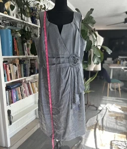 NWT Adrianna Papell Silver Mother Of The Bride Formal Dress Size 20W - Picture 1 of 6