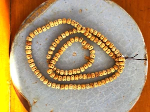 COLLAR BODI SEMILLA MALA 34" Longitud Total Cuentas de Oración Natural Buda Tallado Yoga - Imagen 1 de 5