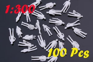 100 PIEZAS figuras blancas arquitectónicas a escala 1:300 de personas - Imagen 1 de 3