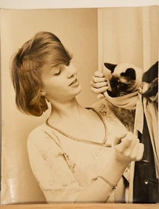 Printing Photo Analogue Baryta 1960' Famous Actress Mireille Granelli - Picture 1 of 1