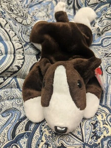 Ty Beanie Baby - BRUNO the Terrier Dog (8.5 Inch) MINT with MINT TAGS PVC - Picture 1 of 9