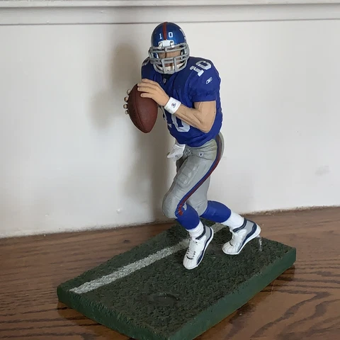 Football NFL sports New York Giants Eli Manning #10 action figure w stand 💗j15 Cover