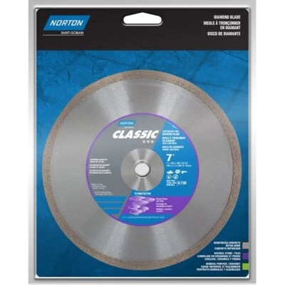 Norton 01194 Diamond Wheel Tile SawBlade, Clipper ClassicDiamond Cutting Wheel Foto 1 de 2