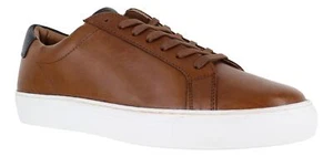 Thomas Crick Evers Para Hombres Tostado Informal Con Cordones Inteligentes Cuero Suela Entrenadores - Imagen 1 de 3