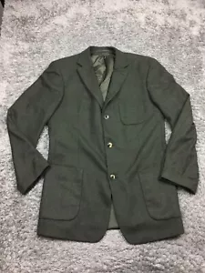 Ing Loro Piana / Hugo Boss Blazer Suit Jacket Men Size 102 -US 40 Green Cashmere - Picture 1 of 17