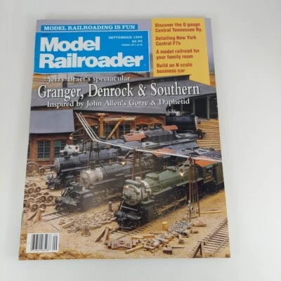 Model Railroader Magazine Sep 1992 Vol 59 No 9 Granger, Derrick & Southern - Image 1 of 4