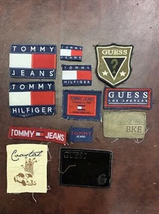 ๐ Bandiera jeans Tommy Hilfiger VINTAGE ~patch~Tag~Jeans Tommy HILFIGER ๐ RARO - Foto 1 di 9