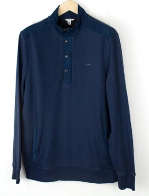 Suéter Jersey Informal Calvin Klein Hombres Cremallera Cuello Talla L Foto 1 de 4