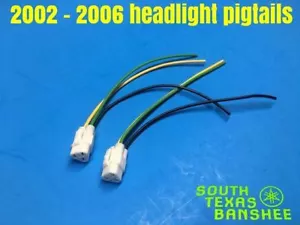 02-06 Yamaha banshee Headlight pigtails connector plug harness - Picture 1 of 2
