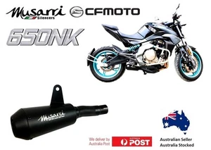 CFmoto 400NK / ABS 2016-2017 Musarri Black GP Street Series slipon exhaust - Picture 1 of 8