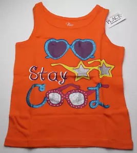 New Toddler Girls 2t The Children's Place Orange Stay Cool Tank Top - Picture 1 of 2
