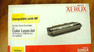GENUINE Xerox 6R1294 Yellow Toner Printer Cartridge HP3700 Series HP Q2682A - Picture 1 of 9