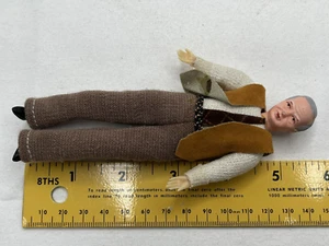 Vintage Thread Wrapped Caco/Concord? DollHouse Father Grandfather Man Figure - Picture 1 of 10