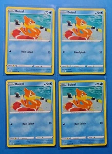 4x Buizel 022/072 Pokemon card Shining Fates common NM - Picture 1 of 1