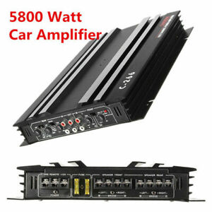 5800 Watt RMS 4/3/2 Channel Powerful Car Audio Power Stereo Amplifier Amp Loud
