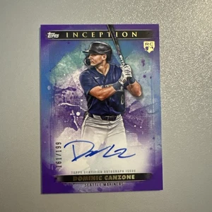 2024 Topps Inception Dominic Canzone Auto /199 Purple Rookie - Picture 1 of 3