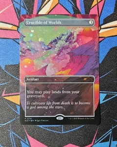 Crucible Of Worlds NM Galaxy Foil MTG Secret Lair Unplayed Magic The Gathering - Picture 1 of 1