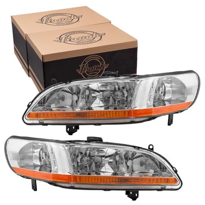 Headlight For 1998-2002 Accord Set 33101S84A01 HO2502111 - Image 1 of 4