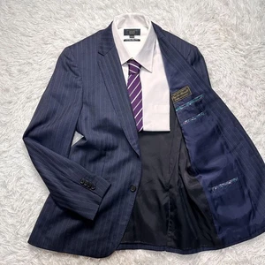 Paul Smith Loro Piana Striped Floral Navy Jacket for Men (i22176) - Picture 1 of 9