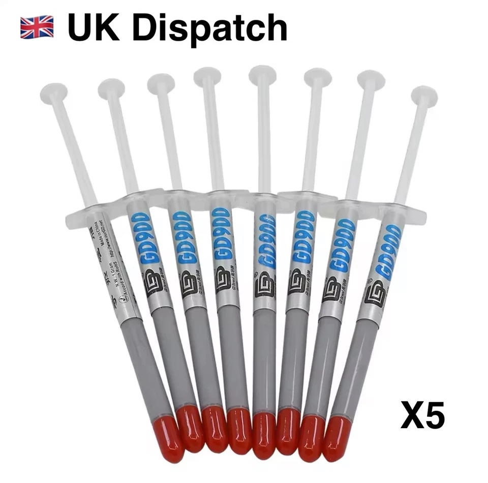 UNIVERSAL 5X Silicone Thermal Paste Heatsink Compound Cooling Grease Syringe PC Processor