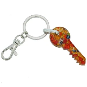 GlassOfVenice Murano Glass Key to Murano Keychain #2 - Picture 1 of 4