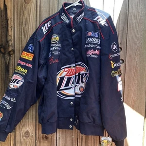 Vintage Miller Lite Rusty Wallace NASCAR Jacket New With Tags 2XL - Picture 1 of 13