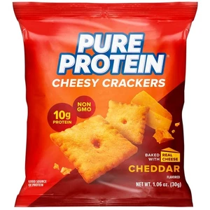 5 Pure Protein Cheesy Crackers Cheddar Bags Protein/ Non GMO /WIDELY SOLD OUT! - Picture 1 of 4