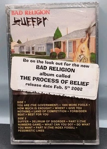 SEALED Bad Religion Suffer Cassette tape first ed Epitaph punk band - Picture 1 of 10