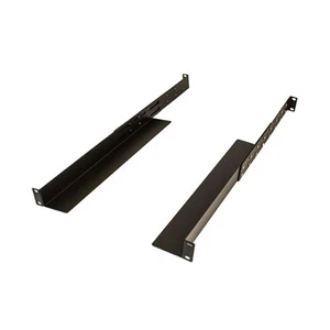 1 Space 1U - Adjustable Depth Audio Network 4-Post Rack Mount Server Shelf Rails - Picture 1 of 4