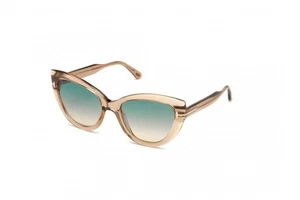 Gafas de sol para mujer Tom Ford FT 0762 45P Anya brillantes translúcidas marrón claro/nuevas - Imagen 1 de 3