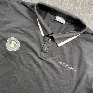 Camisa Polo Columbia Omni-Wick Para Hombre Talla XXL Negra Manga Corta Logo  - Imagen 1 de 8