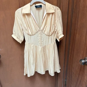 Cider Yellow Corset Dress Size XS NWT - Imagen 1 de 3