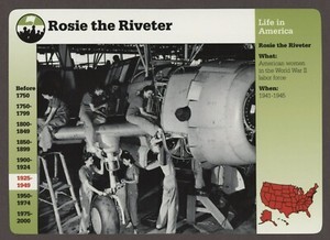 Rosie the Riveter  Story of America History Card Life