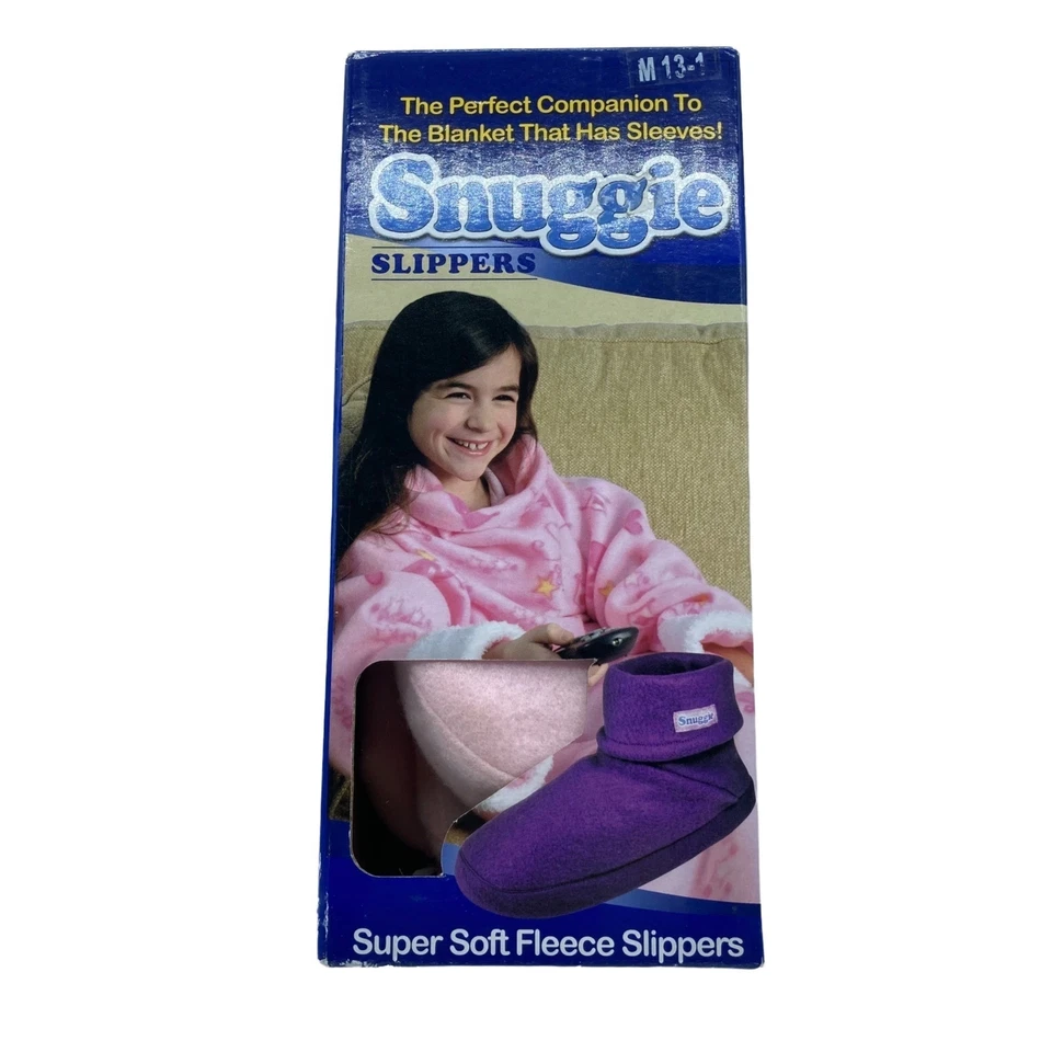 Zapatillas Snuggie Niñas Niños Rosa NUEVAS en Caja Vellón Talla Mediana 13-1 Súper Suaves Foto 1 de 4