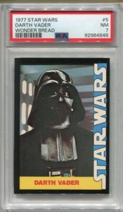 1977 Star Wars Wonder Bread Dark Vader #5 Trading Card PSA 7 NM - Bild 1 von 2