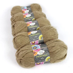 Garn Biene Brausetarn, Trüffel #4 Kammgarn Gewicht Acrylmischung 4 Unzen Menge 5 - Bild 1 von 6