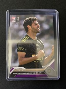 CARLOS VELA 2023 Topps Now MLS 78 LOS ANGELES FC PURPLE /25
